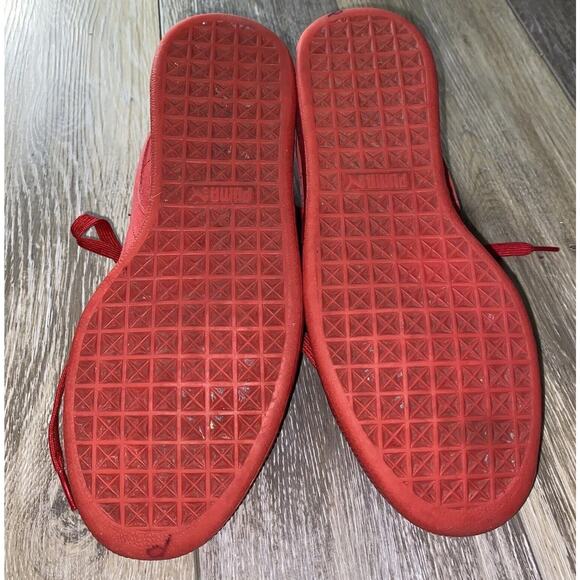 PUMA Suede Classic Mono Women's US Size 9.5 Iced High Risk Red Sneaker Shoes - Picture 9 of 10